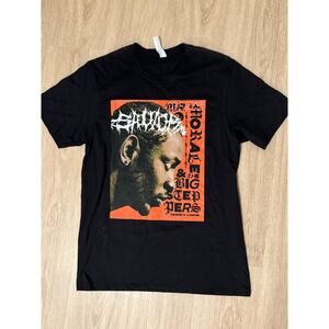 Kendrick Lamar Big Steppers 2022 Tour Tee Black T-Shirt Short Sleeve Size M